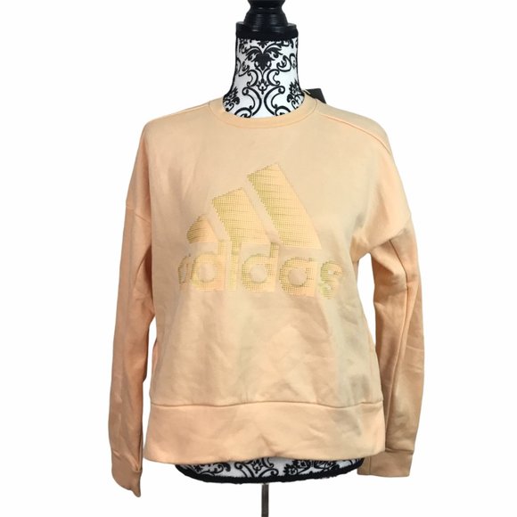 Adidas Logo Crew Neck Sweater Sweatshirt - Picture 3 of 9